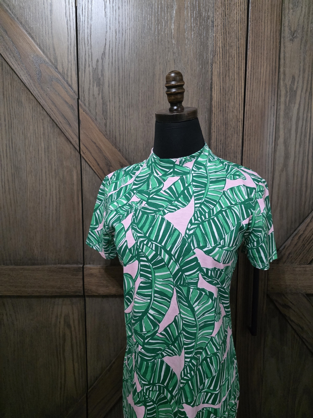 Lilly Pulitzer Palm Green and Pink Mini Dress - Picture 2 of 4